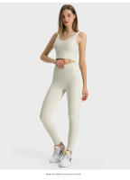 Sujetador Deportivo de Mujer SHINBENE con Cuello en V Tejido de Nylon y Spandex Elástico Alta Resistencia al Choque para Correr Yoga Fitness - details 3