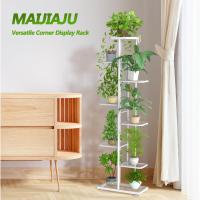 Estante de Almacenamiento para Plantas Metal Negro, Herramientas de Jardín y Guantes, 141 cm, Para Interior y Exterior, Escaleras para Plantas, para Balcón - details 54