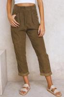Pantalones elásticos coreanos cómodos originales de mujer Pana Lisa de pierna recta sueltos de Otoño Invierno - details 13