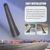 Antena universal para automóvil, antena corta pequeña para automóvil de 6,5 cm (2,5 pulgadas), accesorios para mini radio para automóvil, entradas FM/AM M5 M6, negro - details 3