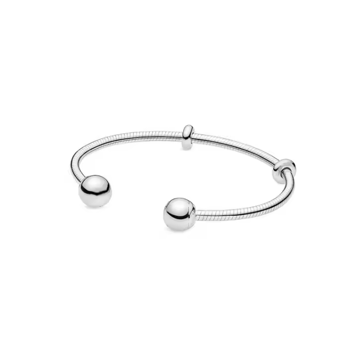 Pulsera Moments Open,Pulsera de plata,Charms para pulsera,regalo día de la madre,Pulsera Pandora,Regalos para niñas - 1