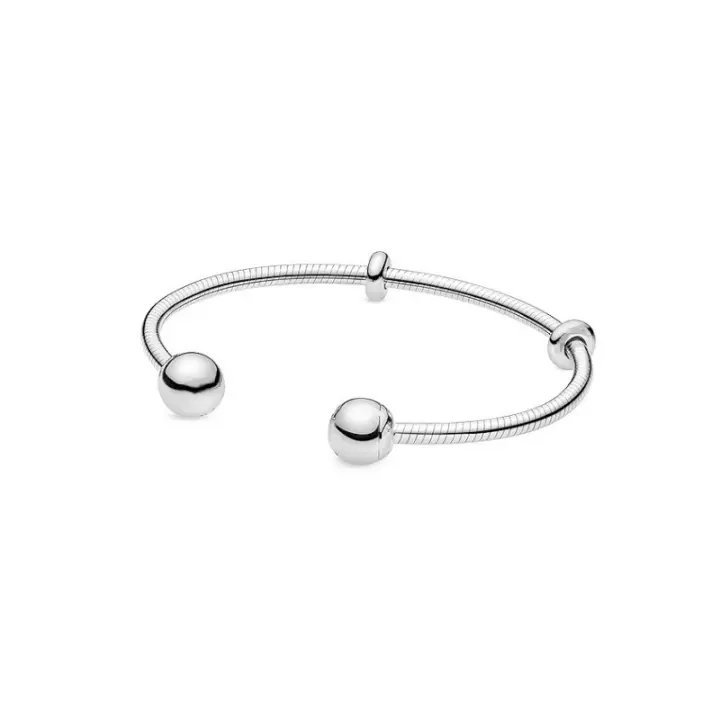 Pulsera Moments Open,Pulsera de plata,Charms para pulsera,regalo día de la madre,Pulsera Pandora,Regalos para niñas - 1