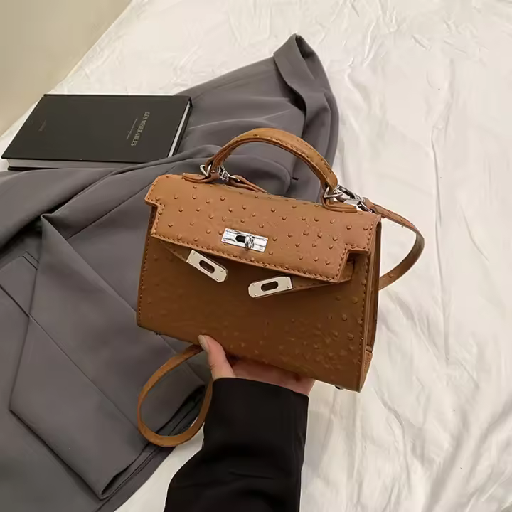 2025 Nueva Marea Retro Moda Pequeño Cuadrado Moda Hombro Bolsa Crossbody - 1