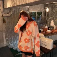 2024 ins nueva moda mujer suéteres invierno mujeres suéteres de flores sobre tamaño mujeres pullover suéteres - details 9