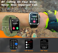 Relojes inteligentes hombre Multifuncional Bluetooth llamada Fitness exterior deporte mujer reloj - details 5