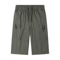 Pantalones Cargo Cortos de Algodón Puro para Hombres CHAIFENKO Versátiles, Transpirables, Ajuste Regular, Largo de Verano - details 1