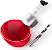 [Paquete de 8] Bebedero automático para pollos Aopchry, tazas alimentadoras de agua para pollos adecuadas para varios aves de corral, cuerpo de taza profundizado, doble anillo de goma sin fugas, con abridor de orificios de montaje - details 0