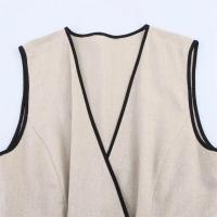 Vestido casual con decote en V Cinturón, sin mangas, cómodo para el verano 2025 Moda de mujer - details 8