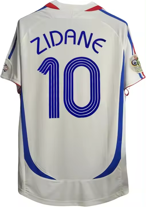 Camiseta de Fútbol Retro Zidane 2006 Manga Corta Versión para Fanáticos Deportes y Exteriores - 1