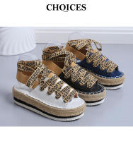 2025 ¡Novedades transfronterizas! Sandalias de plataforma de talla grande para mujer, correa de tobillo, cuerda de cáñamo, plataforma de Punta abierta, zapatos de mujer romanos Casuales - details 0
