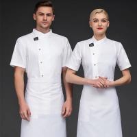 Chaqueta de Chef para hombre, camisas de cocinero de cocina de manga corta, uniforme de camarero de panadería y restaurante Unisex - details 2