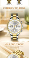 Reloj de Lujo para Mujer – Brillo Nocturno, Calendario, Brazalete de Acero Inoxidable, Elegante Reloj de Pulsera - details 2