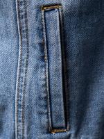 Chaqueta vaquera desgastada informal para hombre, abrigo con solapa de estilo callejero con múltiples bolsillos - details 14