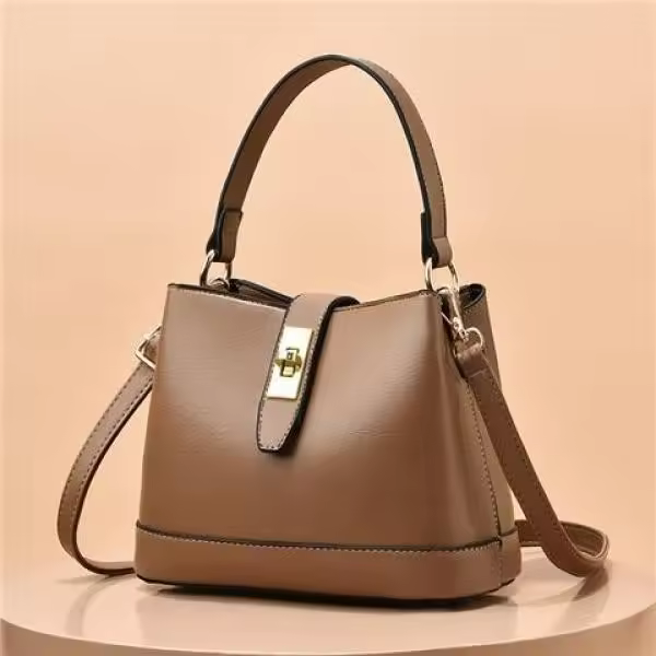 Bolso tipo cubo portátil para mujer, bandolera de hombro de gran capacidad con nicho de textura nueva, 2024 - 1