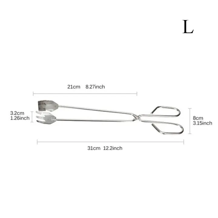 Clip de acero inoxidable para comida a la parrilla, pinzas portátiles para barbacoa, Gadget para exteriores, herramientas para barbacoa, Clip de carbón - 1
