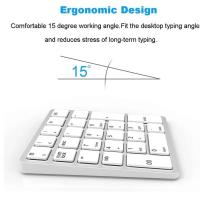 2.4GHz Financial Accounting Number Numeric Keypad Rechargeable Wireless Keyboard Digital for Laptop Computer - details 3