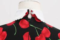 Vestido de Fiesta de Cumpleaños de Princesa para Niñas en 2025 Estampado de Cereza Lindo - details 13