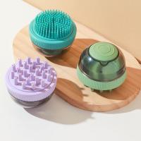 Cepillo de ducha multifunción TPR para perros y gatos, cepillo de aseo para perros con dispensador de champú, cepillo de baño para mascotas, dientes finos y gruesos suaves - details 4