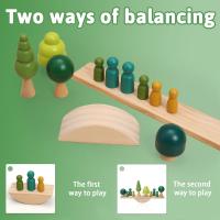 Rompecabezas educativo Montessori para niños, juego de Rayo de equilibrio para bebés, juguetes de bloques de construcción - details 6