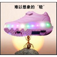 Zapatillas luminosas de dos ruedas con carga USB 2025, zapatos de patín con luz Led para niños, zapatillas de deporte para niños - details 11