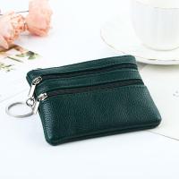 Monedero pequeño de cuero PU clásico para niña, cartera multifuncional con cremallera, monedero coreano, tarjetero - details 5