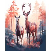 Ruopoty-pintura acrílica por números para adultos, dibujo de ciervo, animales, para colorear, decoración del hogar - details 0