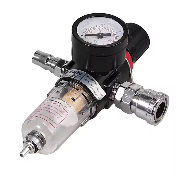 AFR-2000 Filtro neumático Unidad de tratamiento de aire con conector (PM20+SM20) Regulador de presión Compresor Válvula reductora Separación de agua y aceite Manómetro AFR2000 - 1