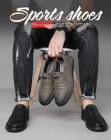Mocasines de alta calidad para exteriores, cómodos, a la moda, suaves, clásicos, antideslizantes, hechos a mano, zapatos casuales de hombre de cuero vacuno. - details 4