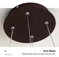 TOMAXIN-lámpara colgante LED para comedor, luz curva de 60CM, Simple, para sala de estar - details 14
