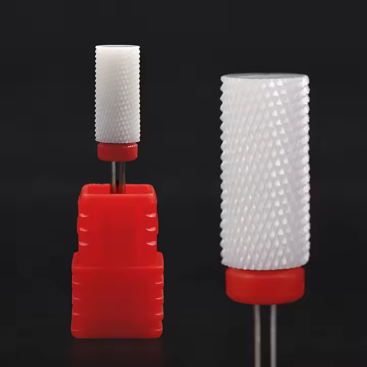 Broca de Arte de Uñas KADS de Cerámica y Acero Inoxidable para Manicura y Pedicura Accesorios de Equipo de Moldeado y Rallado - 1