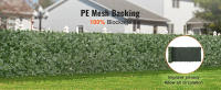SucceBuy Ivy Privacy Fence, pantalla de pared verde artificial de 1 x 4 m. Respaldo de tela de malla y junta reforzada incluidas. Decoración de hojas de vid de setos artificiales para jardín, patio y balcón al aire libre - details 1