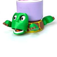 Tapete para taza con forma de tortuga con apertura automática de ojos, divertido y creativo, almohadilla para taza de agua, mantel individual reutilizable con aislamiento para bebidas de animales, encimeras - details 4