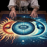 Mantel Págano Divinatorio Azul Sol y Luna Decoración de Hogar Wicca para Tarot y Brujería - details 1