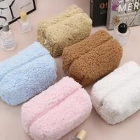 Bolsa de cosméticos pequeña de lana de cordero, bolsa organizadora de maquillaje de felpa bonita, estuche de lápices Kawaii, monedero de viaje, almacenamiento para el hogar - details 0