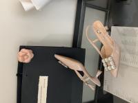 Sandalias de diamantes de imitación baotou para mujer en verano, nuevas sandalias francesas hermosas con faldas, gatitos y tacones altos - details 9