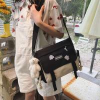 Bolso de hombro tipo bandolera con asa para niña, Mini bolsos de mano para mujer con bolsillos laterales con cordón de cuerda de cáñamo - details 7