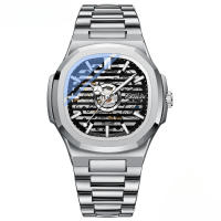 Reloj mecánico automático para hombres reloj mecánico luminoso impermeable - details 1