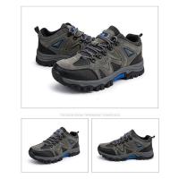 Zapatos de senderismo para hombre al aire libre, forro de cuero resistente al desgaste, suela de goma sintética - details 16