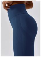 Pantalones de Yoga sin costuras para mujer, mallas Push Up de cintura alta, ajustados, de secado rápido, elásticos, para entrenamiento - details 27