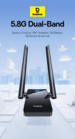 Baseus Adaptador USB WiFi Doble Banda 2.4G 5Ghz Velocidad de Carga Alta de 1800Mbps - details 1