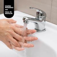 Grifo de Baño Duradero con Aireador Ahorro de Agua, Monomando, Mezclador de Agua Fría y Caliente - details 2