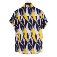 Camisa ajustada de manga corta para hombre, ropa informal con estampado grande, novedad de verano, 2021 - details 23
