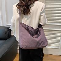 Bolso de hombro de nailon con cremallera informal, bolso de mano de gran capacidad de Color sólido de estilo coreano, bolsa de almacenamiento, bolso suave para axila para exteriores - details 12