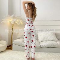 Conjunto de Pyjama de Dos Piezas para Mujer Vestir de Corazón con Pantalones Largos - details 4