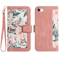 Funda tipo billetera de cuero premium para Motorola Moto G05 G14 G15 Power G24 G34 G54 G84 E15 G 5G Play KickStand Flowers Strap Card Slot Cover - details 16