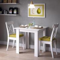 Mesa de comedor, roble dorado/gris, 80 x 80 cm - details 15