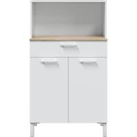 Cocina Mueble Auxiliar de 3 Puertas + 1 Armario Acabado en Blanco Artik y Roble Canadiense - details 10