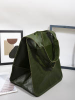 Nueva mujer retro simple nuevo bolso grande simple de cuero suave de gran capacidad de hombro portátil bolso grande - details 8