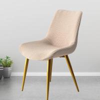 Funda para silla de comedor con respaldo curvo de forma especial, funda para silla cóncava sólida elástica para el hogar General, funda para taburete semicircular - details 1