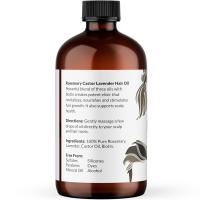 NaturoBliss Castor Rosemary Lavender 100% puro natural: el mejor aceite para el cuidado del cabello, pestañas, cejas, aceite corporal para el cabello, infusión con - details 1